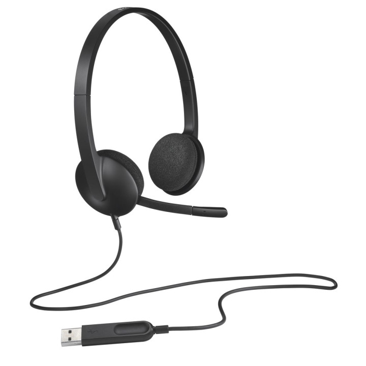 LOGITECH USB HEADSET H340 - BLACK - USB
